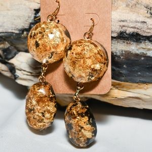Earring Golden Flake storm